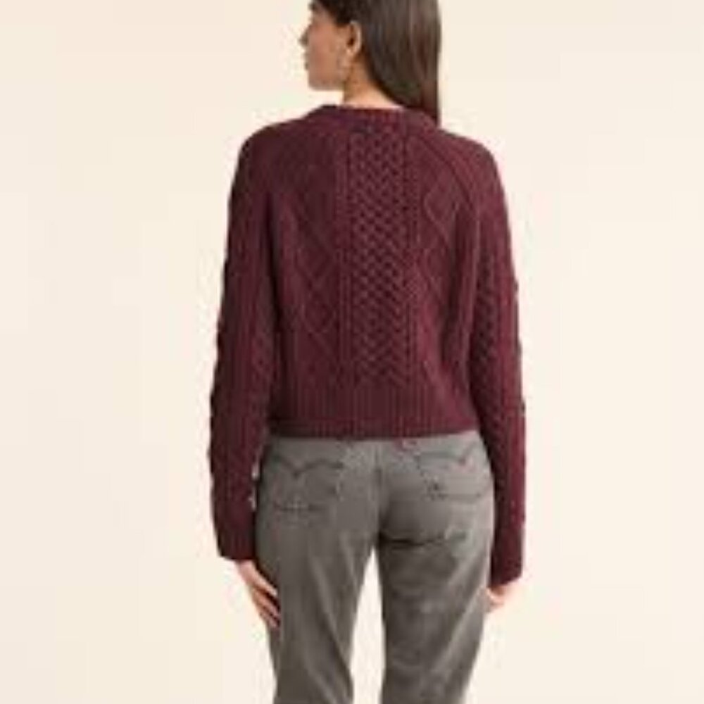Pendleton Cropped Cable Sweater - Picture 3 of 7
